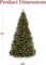 Pre Lit Artificial Spruce Christmas Tree - Easy Assembly & Foldable Base